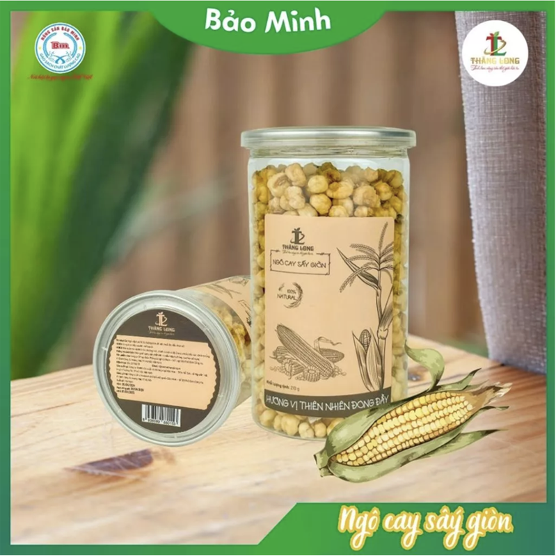 Ngô cay sấy giòn 210g - Combo 5 hộp (miễn ship)