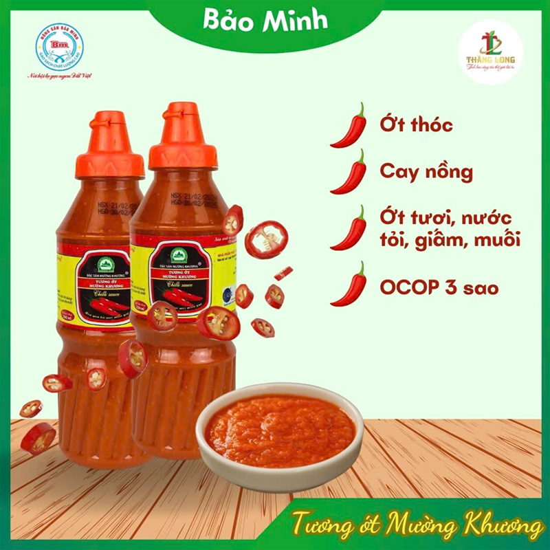 Combo 3 chai tương ớt Mường Khương 250ml