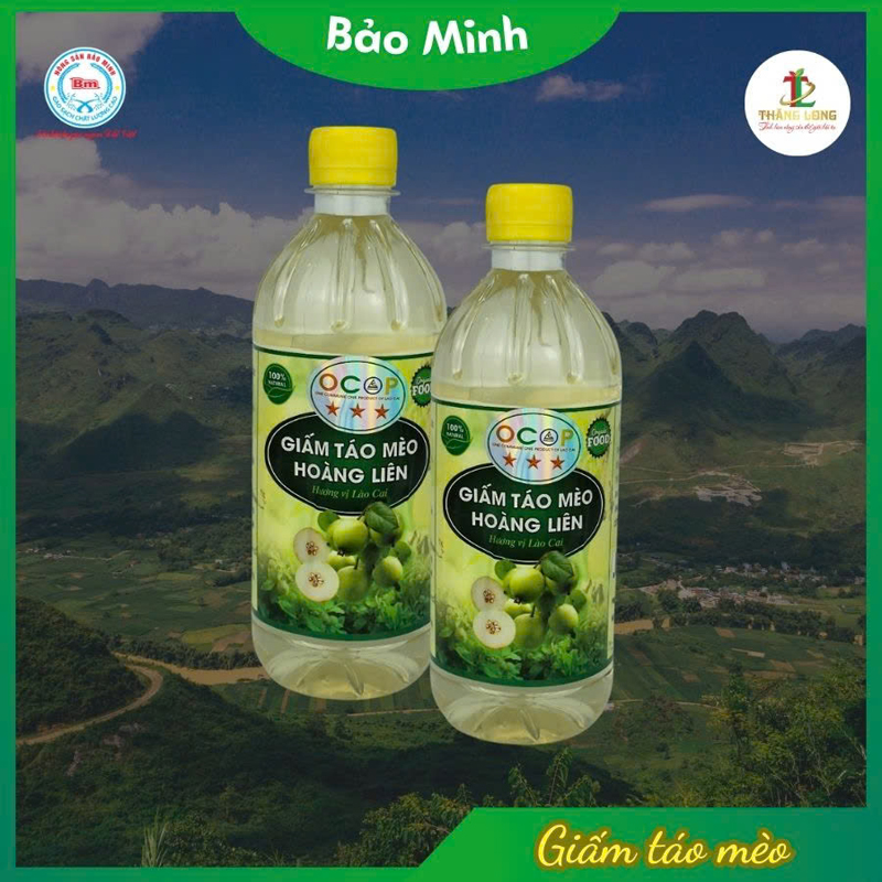 Combo 3 chai giấm táo mèo 500ml